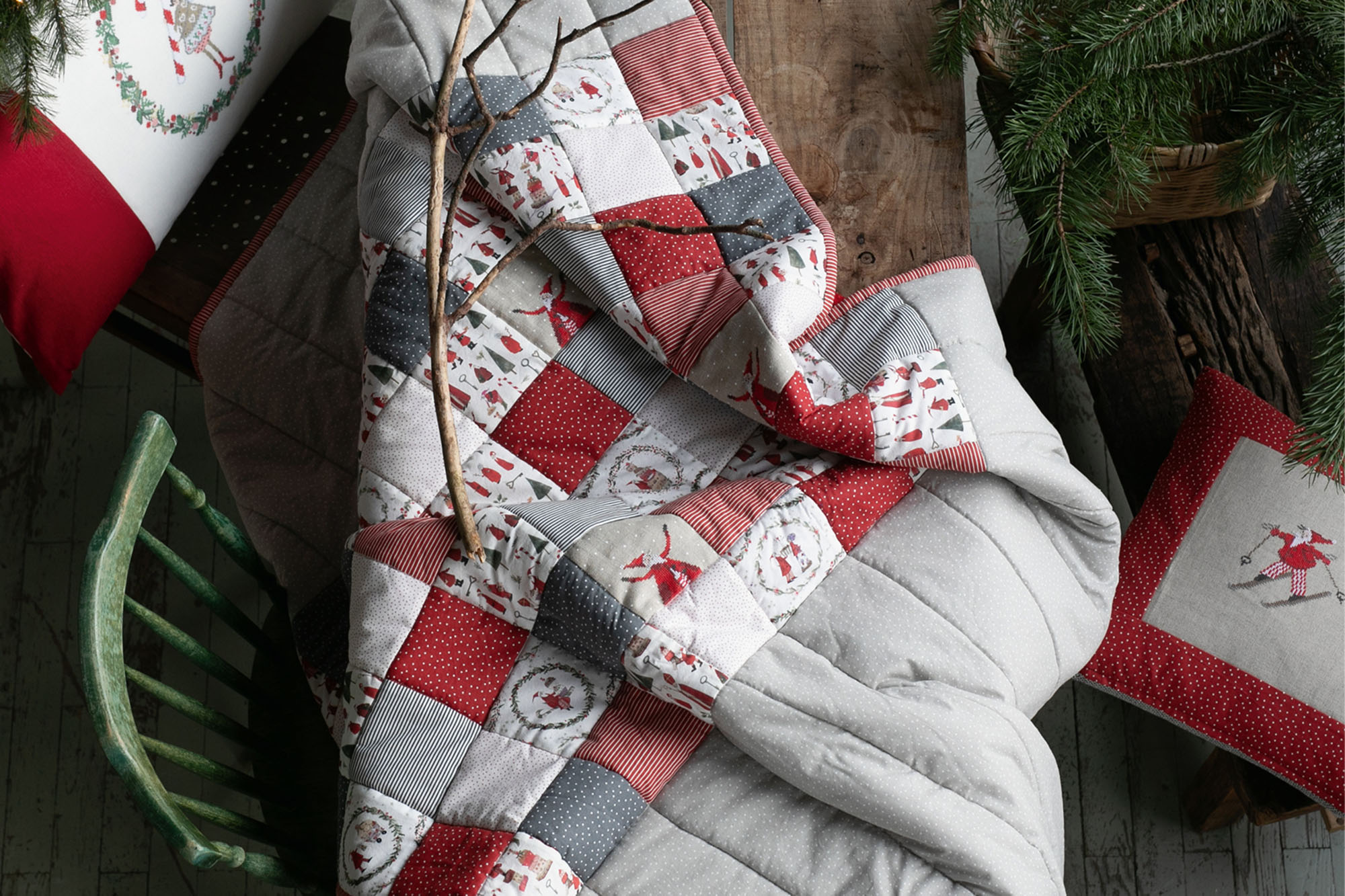 acufactum - Cotton fabric - Father Christmas - Silke Leffler