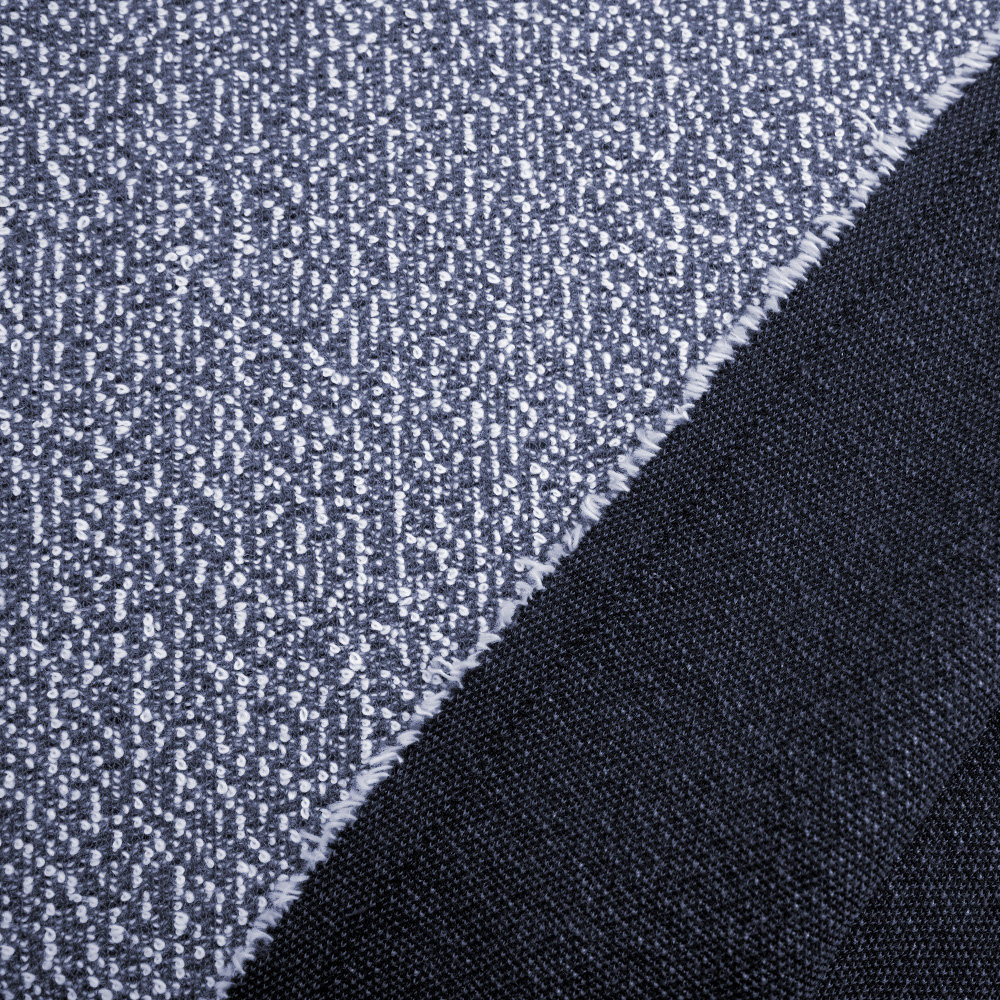 Stoffonkel - Organic basic bouclé - blue