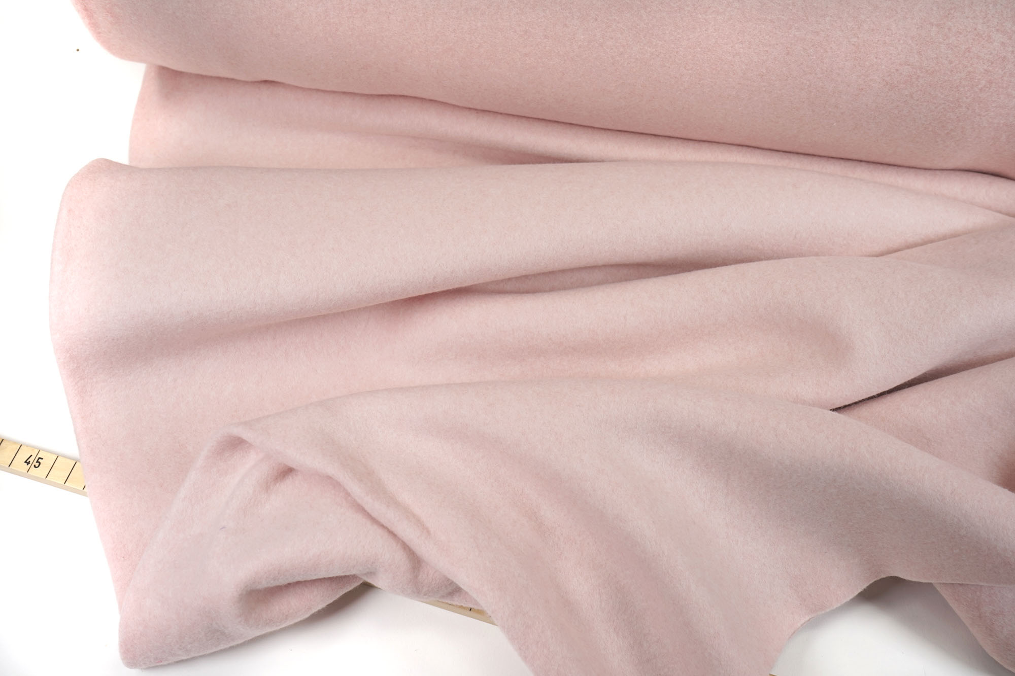 Cotton fleece - organic - GOTS - powder melange