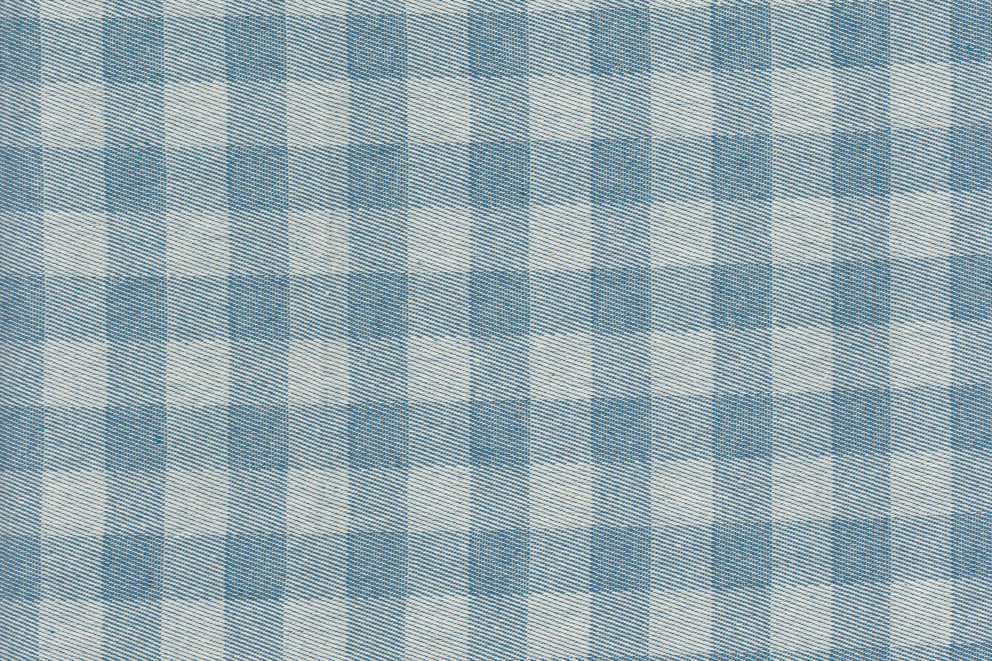 acufactum - Cotton fabric - check - petrol