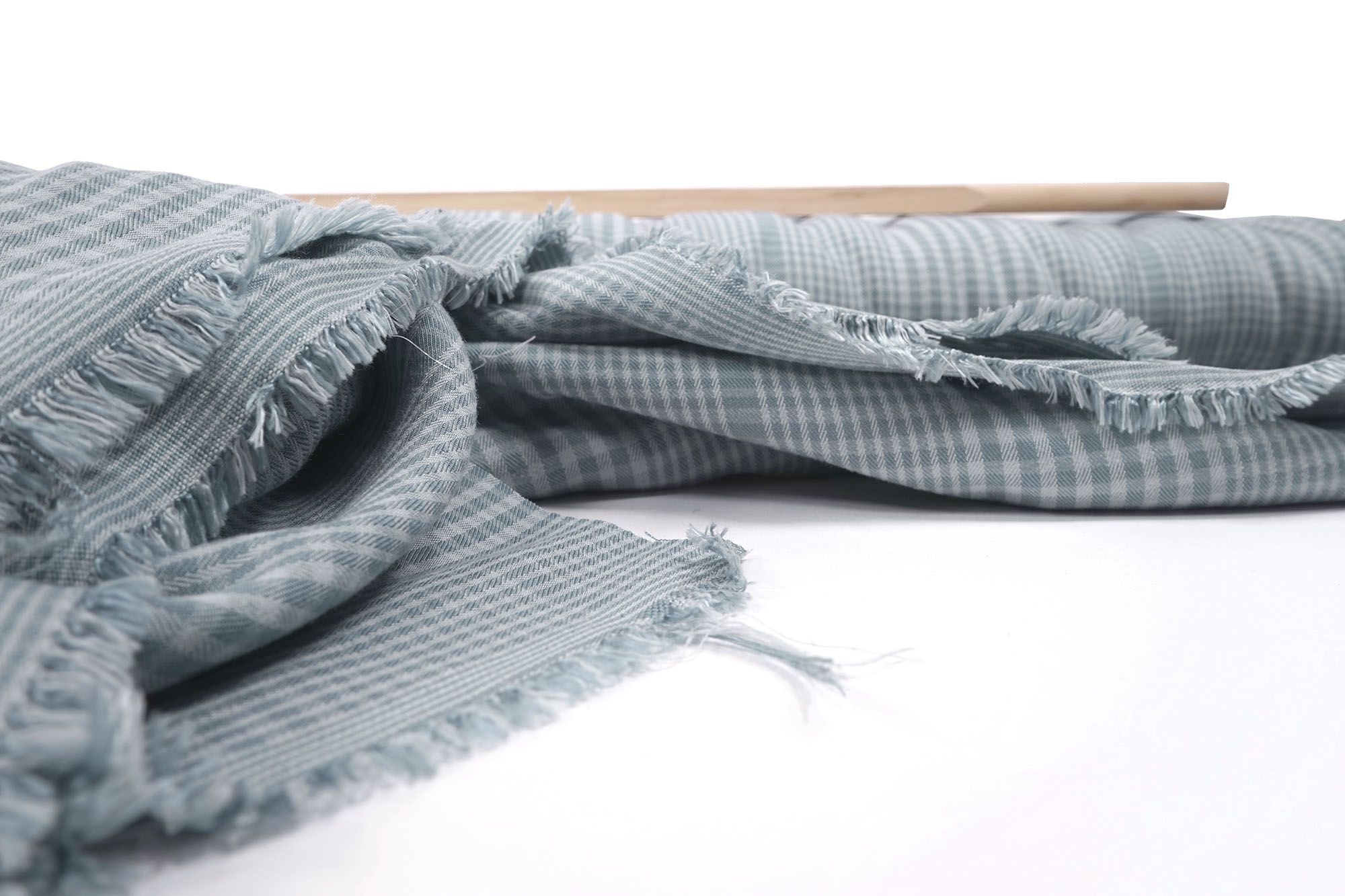 meet MILK Two-Tone Plaid Viscose sky