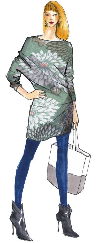 Jersey Dress Liv Ladies, Paper Pattern
