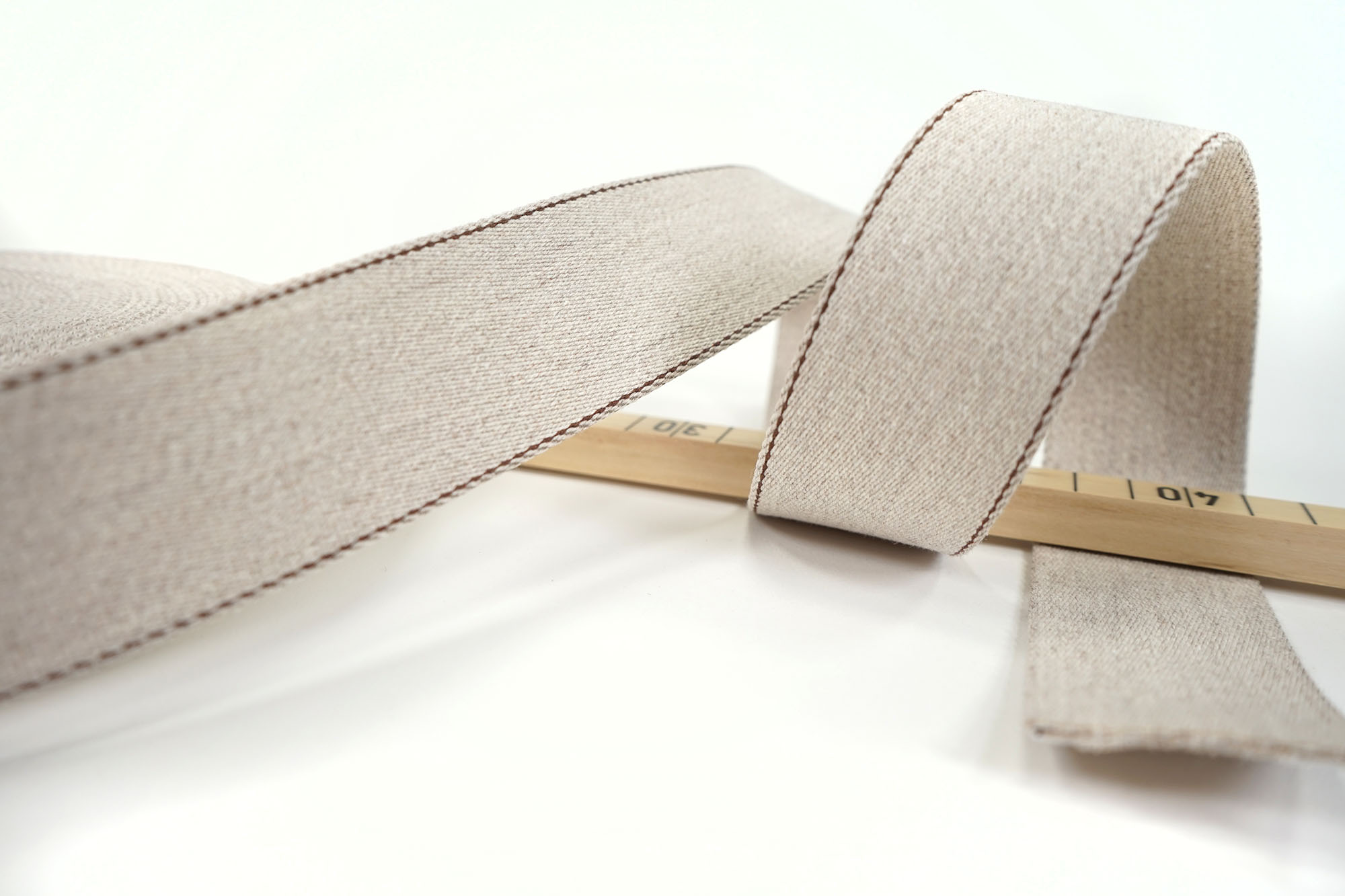 Webbing - Doubleface - 40 mm - beige