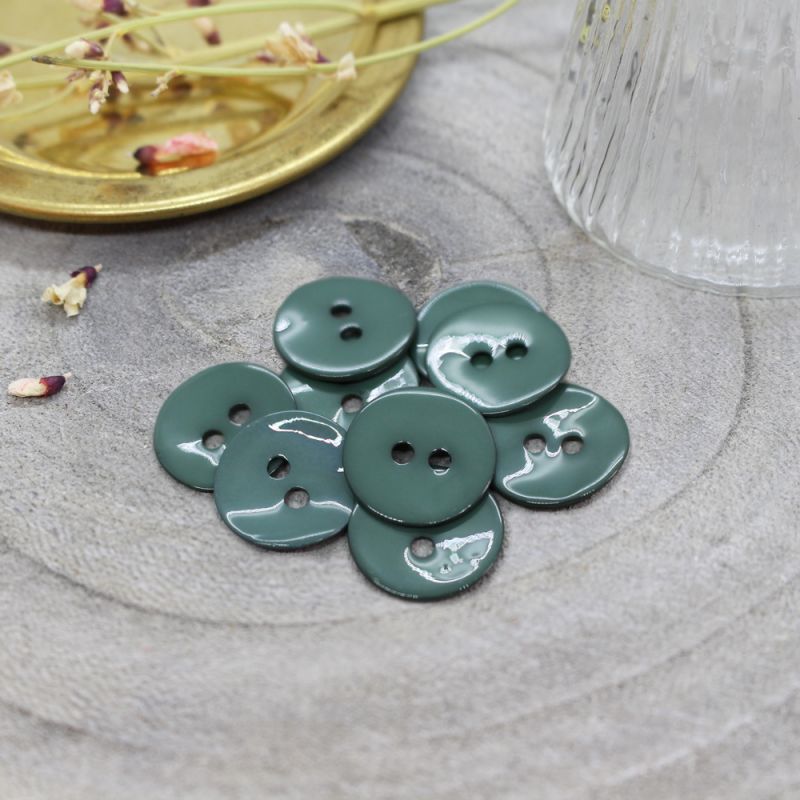 Glossy Buttons - Cactus - 10 mm