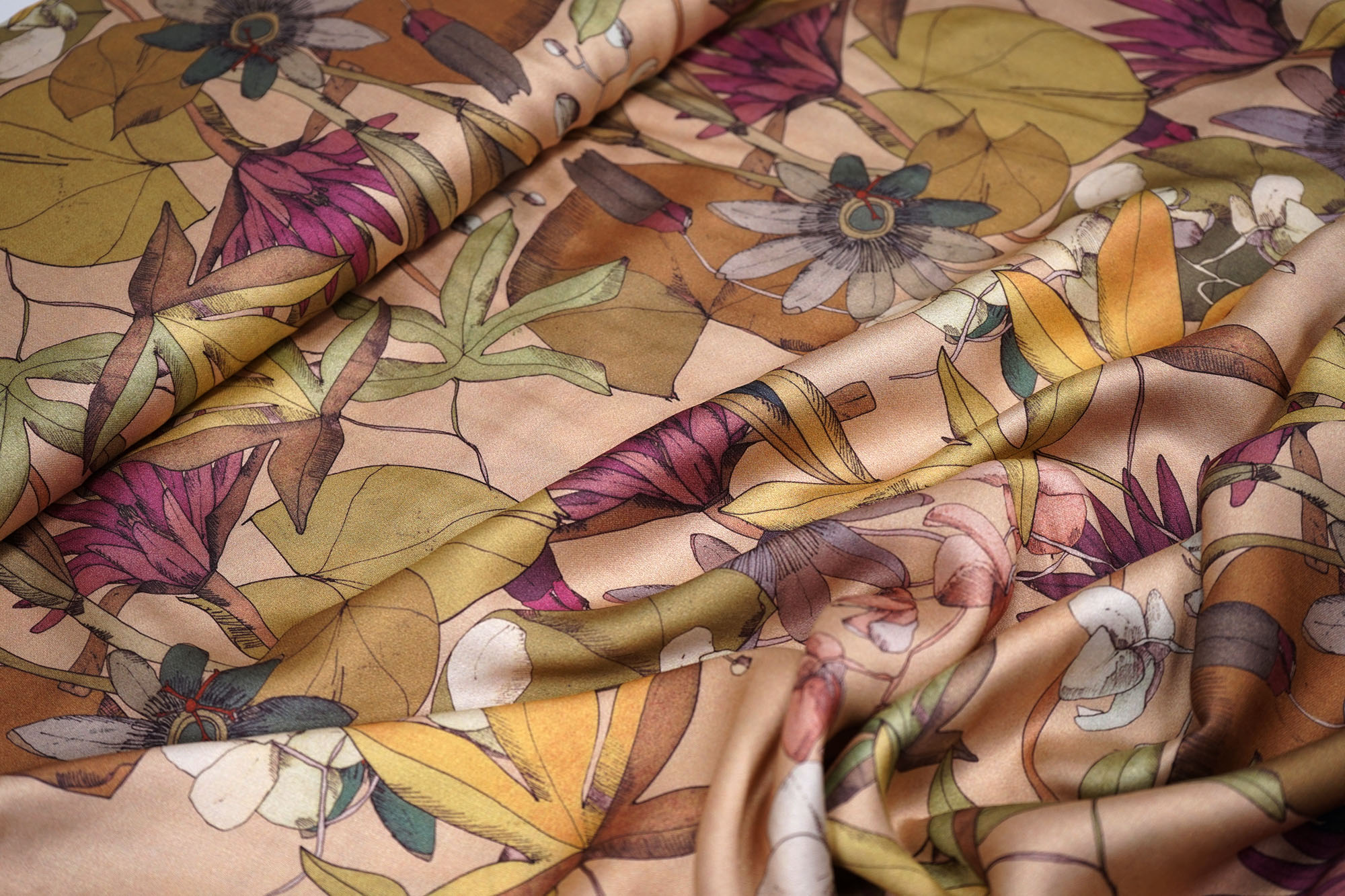 C. PAULI - Tropical Flowers - Viscose satin - EcoVero™