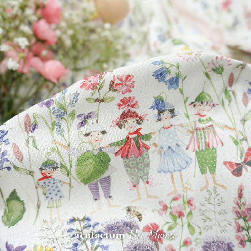 acufactum - Cotton fabric - Flower children - Kerstin Heß