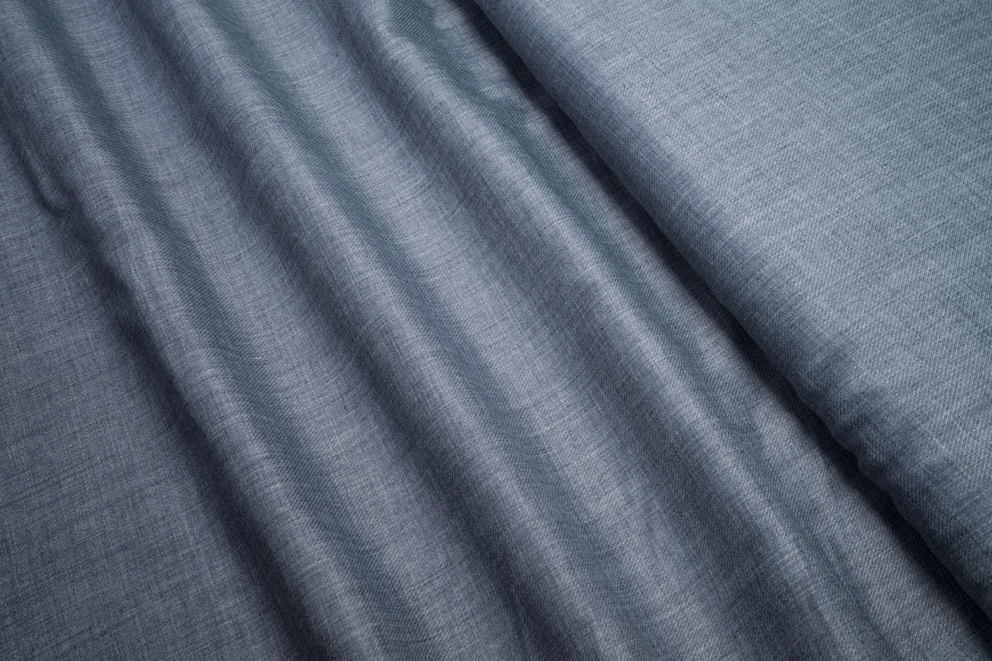 Blouses fabric mottled dark denim