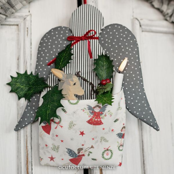 acufactum - Cotton fabric - Christmas angel - Kerstin Heß