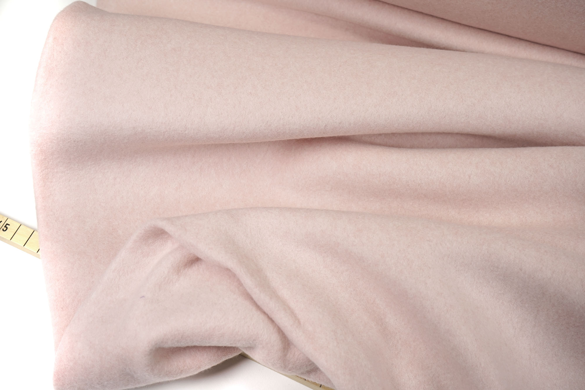 Cotton fleece - organic - GOTS - powder melange