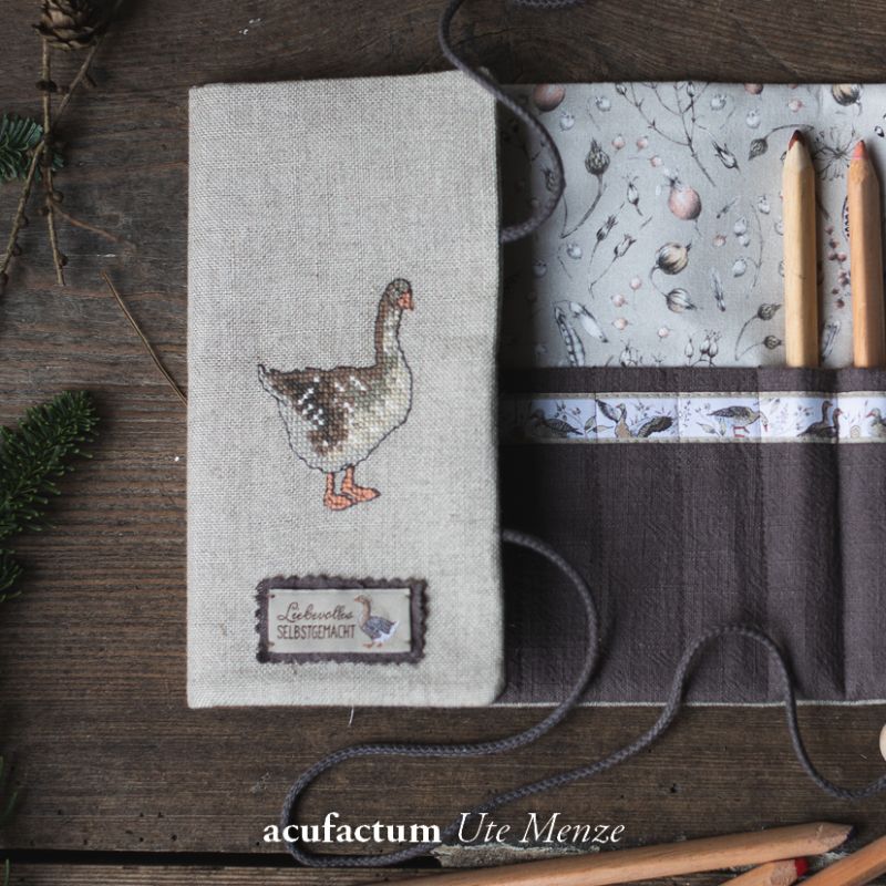 acufactum - Woven label - Lovingly homemade - Goose